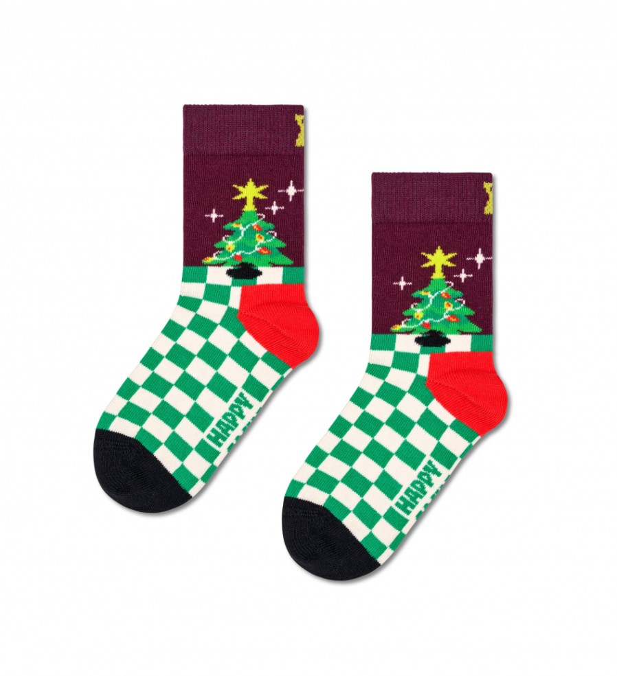 Kinder Happy Socks Socken | Kids Christmas Tree Sock