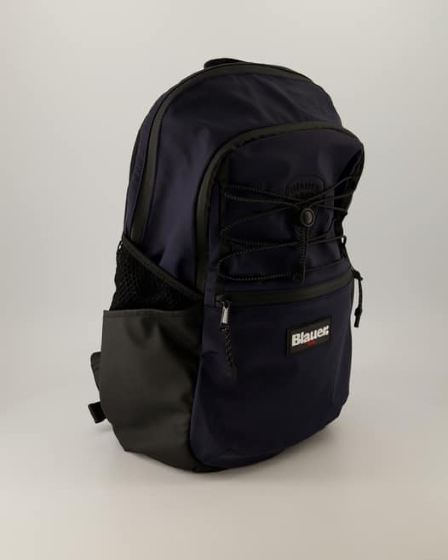 Herren Blauer Taschen & Rucksacke | Nylon Coated Cordura Backpack