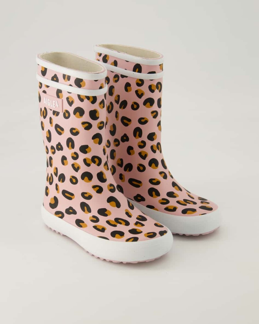 Kinder Aigle Gummistiefel | Lolly Pop Play Leopard