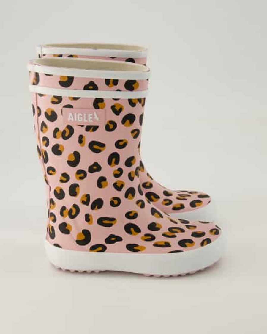 Kinder Aigle Gummistiefel | Lolly Pop Play Leopard