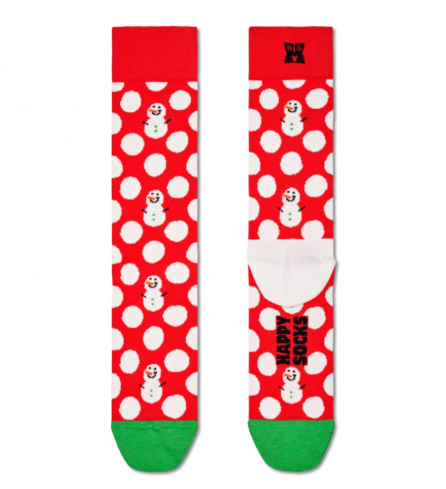 Damen Happy Socks Socken & Strumpfe | Big Dot Snowman Sock